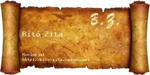 Bitó Zita névjegykártya
